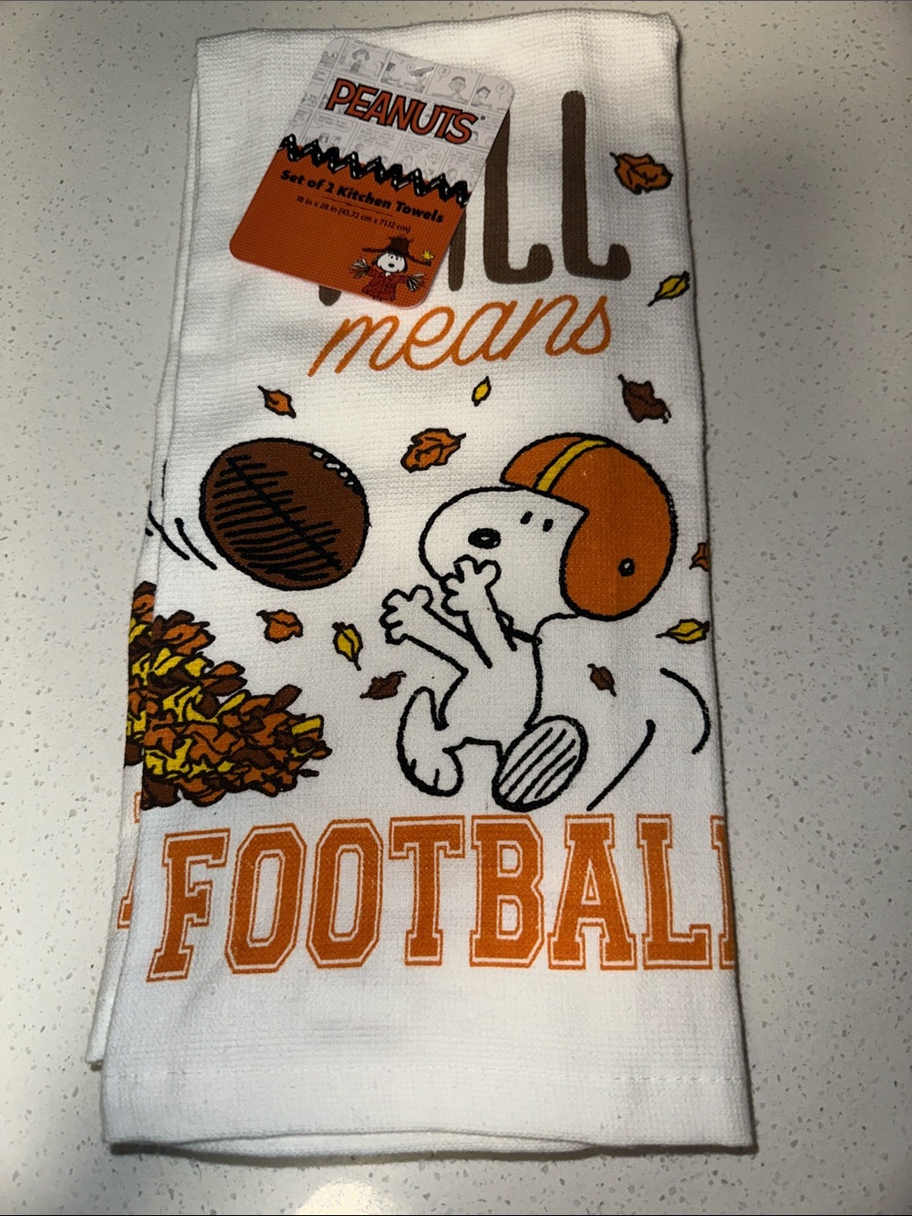 Peanuts Fall Kitchen Towels-Set of up